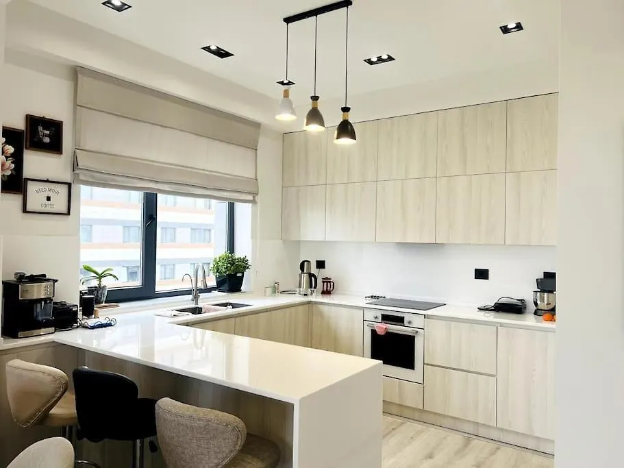 דירה Next To Cop29, Stylish Baku Apt City & Sea View אזרבייג'ן